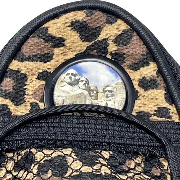 Leopard Print Mini Backpack Mt. Rushmore NWOT Concert Crossbody - Picture 3 of 10